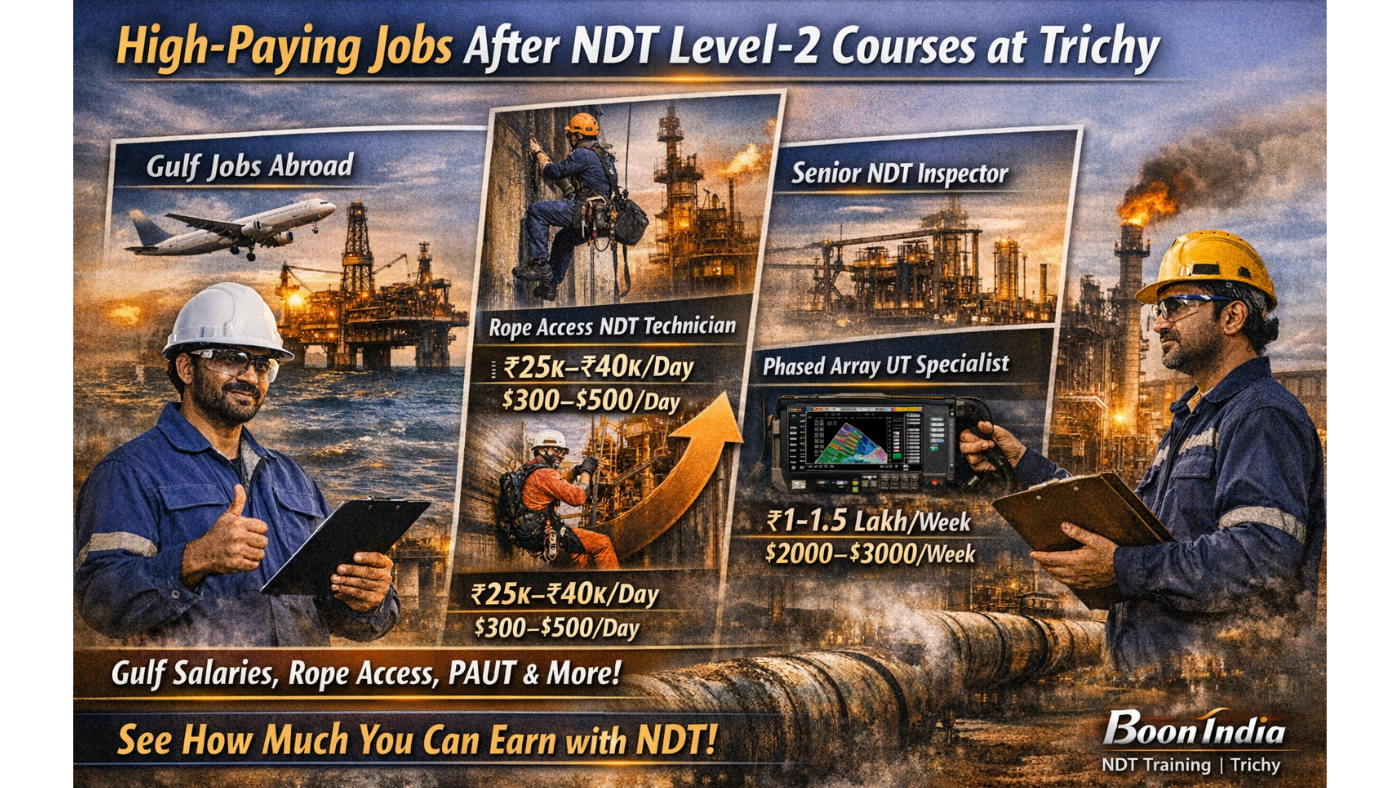 High-Paying Jobs You Can Get After Completing NDT Level-2 Courses at Trichy